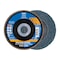 Pferd 5" x 7/8" A.H. POLIFAN Flap Disc - Z PSF EXTRA STEELOX, Zirconia, 36 Grit, Flat 60464 - alternate 1